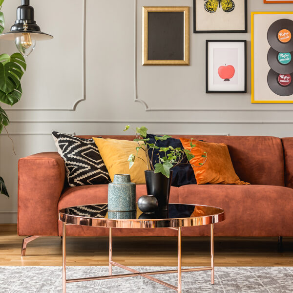 Orange Comfy Sofa
